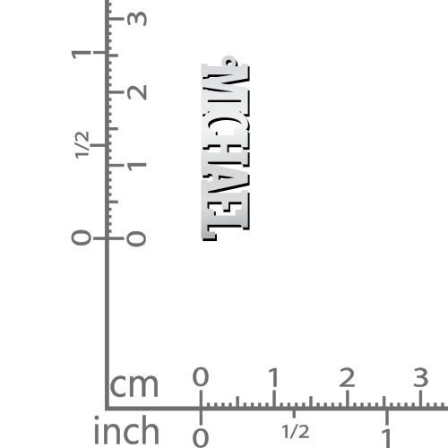 Men's Personalised Vertical Name Necklace