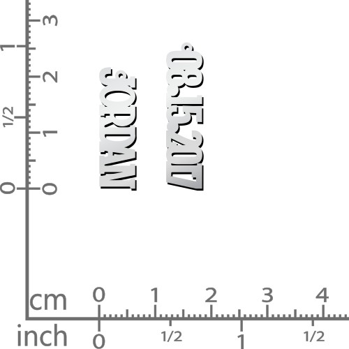 Men's Personalised Vertical 2 Name Necklace