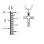 Men’s Baguette Birthstone Cross Pendant