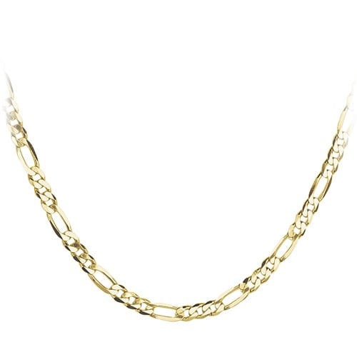 Men’s 22" 9k Gold Figaro Link Chain Necklace
