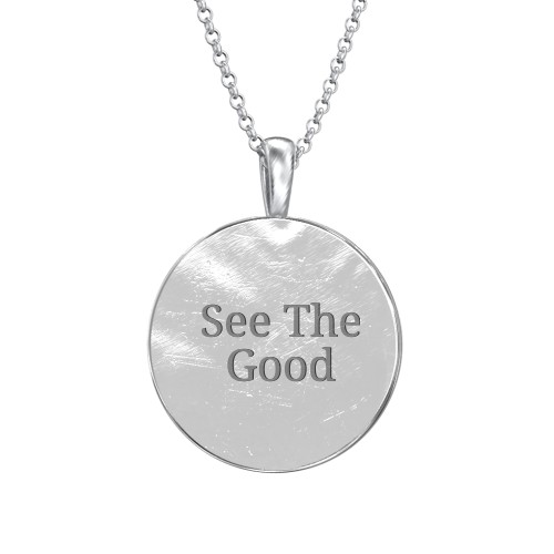Men's Engravable Compass Necklace – Sterling Silver