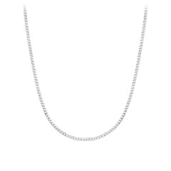 Men's 22" Open Curb Chain Necklace – Sterling Silver