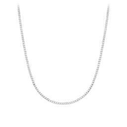 Men's 22" Open Curb Chain Necklace in 925 Sterling Silver
