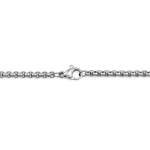 Men’s Engravable Stainless Steel Dog Tag Necklace with Carbon Fiber Inlay