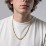 Men’s Figaro Chain with 1 Engravable Bar – Stainless Steel