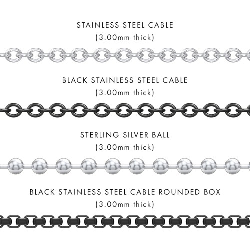 Men’s Engravable SUPERDAD Black 3D Bar Necklace