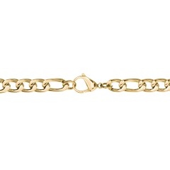 Men's 20" Figaro Chain Necklace in Yellow Stainless Steel - 8mm