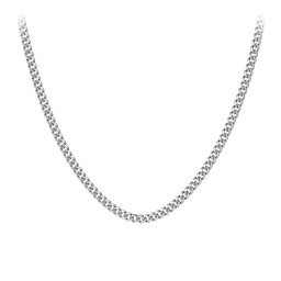 Men's 20" Cuban Chain Necklace in Stainless Steel - 5mm in Stainless Steel