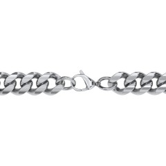 Men's 20" Cuban Chain Necklace in Stainless Steel - 8mm
