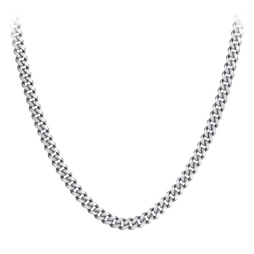 Men's 22" Cuban Chain Necklace in Stainless Steel - 8mm – Stainless Steel