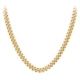 Men's 22" Cuban Chain Necklace in Yellow Stainless Steel - 10mm