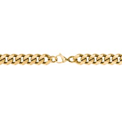 Men's 22" Cuban Chain Necklace in Yellow Stainless Steel - 5mm