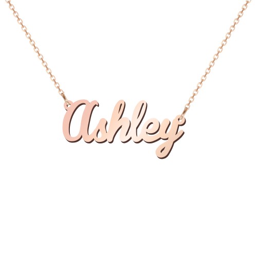 Personalised Name Necklace – 9kt Rose Gold