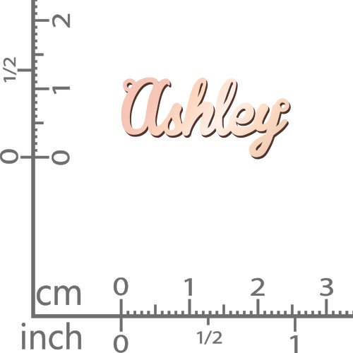 Personalised Name Necklace – 9kt Rose Gold