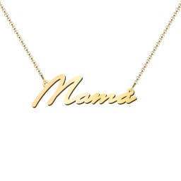 Personalised Name Necklace in 18K Gold Plated Silver