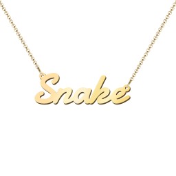 Personalised Name Necklace in 18K Gold Plated Silver
