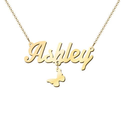 Personalised Name Necklace – 18K Gold Plated Silver