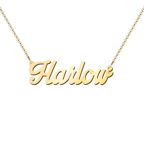 Personalised Name Necklace – 18K Gold Plated Silver