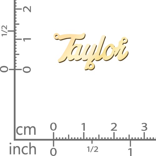Personalised Name Necklace – 18K Gold Plated Silver