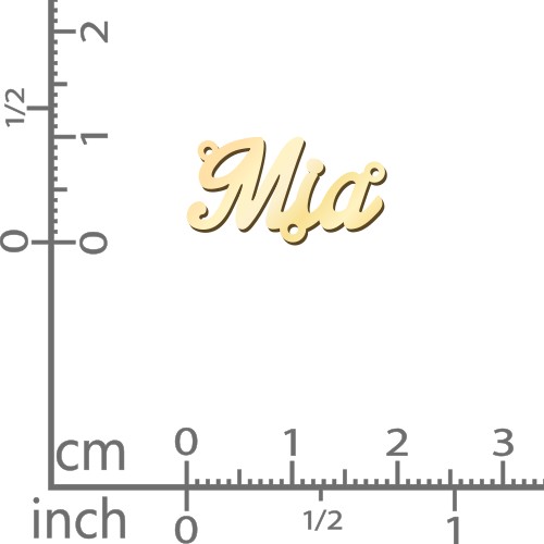 Personalised Name Necklace – 18K Gold Plated Silver with Cubic Zirconia