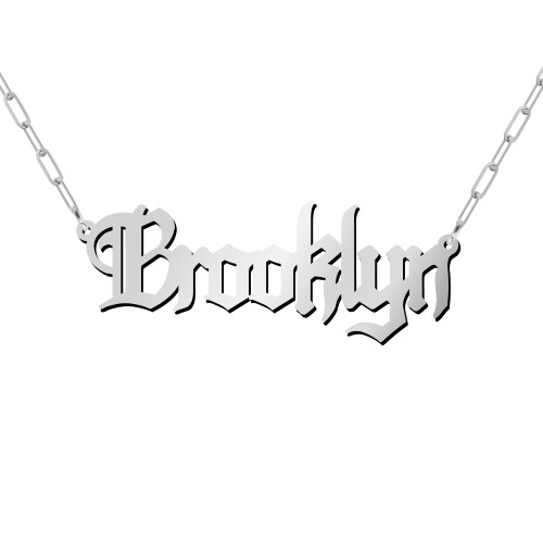 Personalised Name Necklace – Sterling Silver
