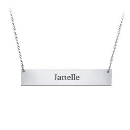 Classic Name Bar Pendant