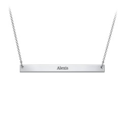 Classic Name Bar Pendant – 9kt Yellow Gold