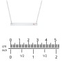 Birthstone Name Bar Pendant