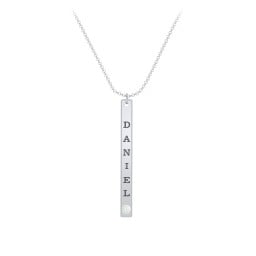 Multi Vertical Birthstone Bar Pendant - 1 Bar