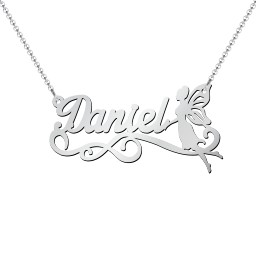 Stylized Name Necklace in 925 Sterling Silver