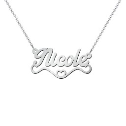 Stylized Name Necklace in 925 Sterling Silver