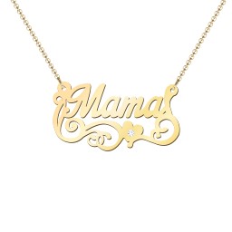 Lots of Love Name Necklace in 18K Gold Plated Silver