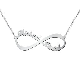 Infinite Love Name Necklace in 925 Sterling Silver