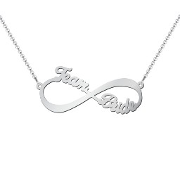 Infinite Love Name Necklace in 925 Sterling Silver