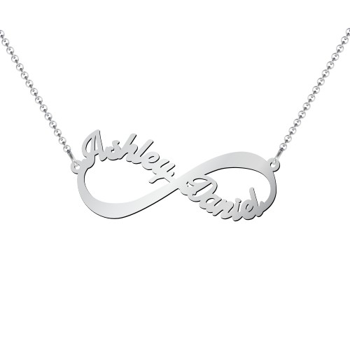 Infinite Love Name Necklace – Sterling Silver