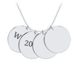 Engravable Name 4 Disc Pendant