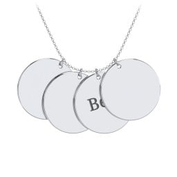 Engravable Name 4 Disc Pendant