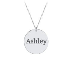 Charmed Name Disc Pendant