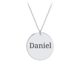 Charmed Name Disc Pendant
