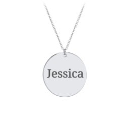 Charmed Name Disc Pendant