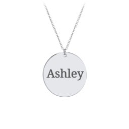 Charmed Name Disc Pendant