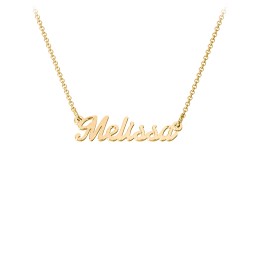 Dainty Personalised Name Necklace in 18K Gold Plated Silver