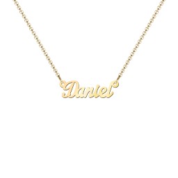 Dainty Personalised Name Necklace in 18K Gold Plated Silver