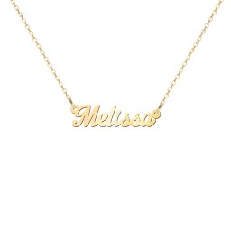 Dainty Personalised Name Necklace in 9K Solid Yellow Gold