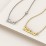 Dainty Personalised Name Necklace – 9kt Yellow Gold