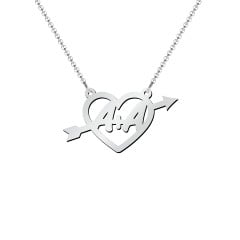 First Love Initial Heart Necklace