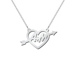 First Love Initial Heart Necklace