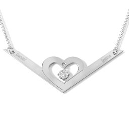 Secret Admirer Engravable Heart Necklace