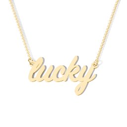 Feeling Lucky Necklace in 9K Solid Yellow Gold