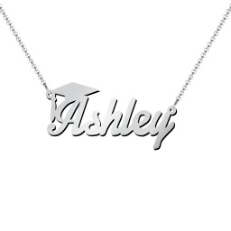 Graduation Name Necklace in 925 Sterling Silver